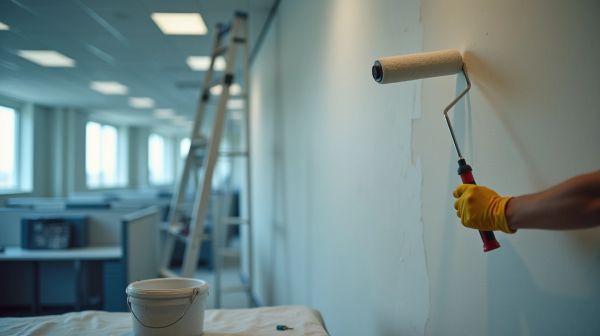 Travaux de peinture en entreprise : combien ça coûte au m2